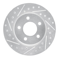 R1 Concepts R1 93-97 Chrysler CONCORDE Front Left Drilled & Slotted Silver Brake Rotor