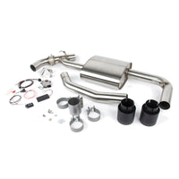 Dinan 17-24 Mini Cooper Clubman/Countryman S (F54/F60) Valved Axleback Exhaust - Black Tips