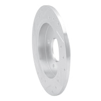 R1 Concepts R1 01-19 Ford Fiesta (USA/Canada) Rear Right Drilled & Slotted Silver Brake Rotor