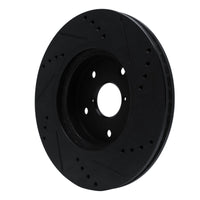 R1 Concepts R1 -24 Subaru Forester Front Left Drilled & Slotted Black Brake Rotor