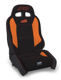 PRP Seats PRP EnduroCrawl Reclining Suspension Seat - Black/Orange Tweed - Driver