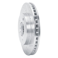 R1 Concepts R1 70-93 Ford Taurus (Excl SHO) Front Right Drilled & Slotted Silver Brake Rotor