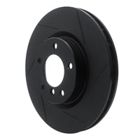 R1 Concepts R1 95-02 BMW M3 Left Front Slotted Black Brake Rotor