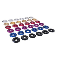 Skunk2 Racing Skunk2 Small Fender Black Anodized Washer Kit (6 Pcs.)