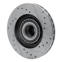 R1 Concepts R1 95-11 Ford Explorer Front Left Drilled & Slotted Silver Brake Rotor