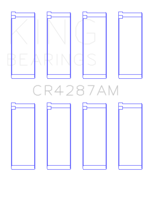 King Engine Bearings Acura B18C1/B18C5 L4 / Honda 110CI DOHC (Size +0.50) Rod Bearing Set