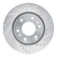 R1 Concepts R1 06-09 Buick Rainier Front Right Drilled & Slotted Silver Brake Rotor
