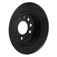 R1 Concepts R1 85-92 Chevrolet Camaro Rear Left Drilled & Slotted Black Brake Rotor