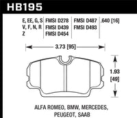 Hawk Performance Hawk BMW 3 Series / Mercedes Benz 190 Series / Saab 900/9000 DTC-60 Race Front Brake Pads