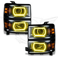 ORACLE Lighting Oracle Chevy Silverado 14-15 Halo Kit Projector Style - ColorSHIFT w/ Simple Controller