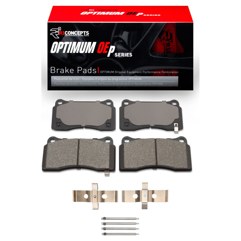 R1 Concepts R1 2003-2017 Dodge Viper Front/Rear R1 Optimum OE Pads & Hardware Kit