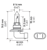 Hella Optilux HB3 9005 12V/65W XY Xenon Yellow Bulb