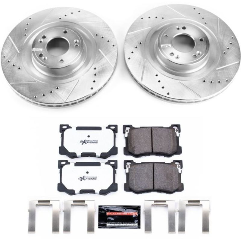 PowerStop Power Stop 15-16 Hyundai Genesis Front Z26 Street Warrior Brake Kit