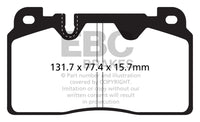 EBC 12-18 Audi Q5 BR 2.0T Extra Duty Front Brake Pads