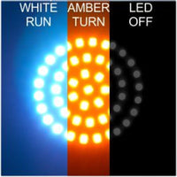 Letric Lighting CVO Deluxe Switchbacks White/Amber