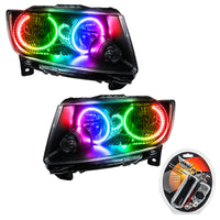 ORACLE Lighting Oracle 11-13 Jeep Grand Cherokee SMD HL (Non-HID) - Chrome - ColorSHIFT