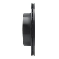R1 Concepts R1 05-07 Subaru Impreza Rear Left Drilled & Slotted Black Brake Rotor