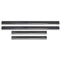 Putco 14-18 Chevy Silv LD - Regular Cab w/ CHEVROLET Etching (4pcs) Black Platinum Door Sills