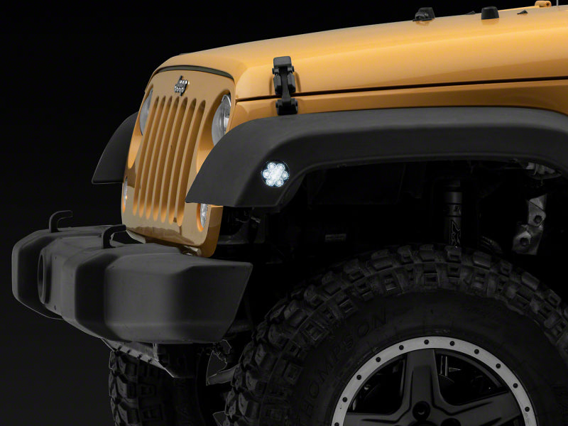 Raxiom 07-18 Jeep Wrangler JK Axial Series White LED Side Marker Lights- Smoked