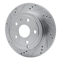 R1 Concepts R1 09-20 Chevrolet Express 4500 Rear Left Drilled & Slotted Silver Brake Rotor