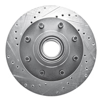 R1 Concepts R1 92-02 Chevrolet Suburban 2500 Front Left Drilled & Slotted Silver Brake Rotor
