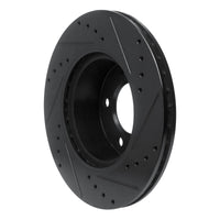 R1 Concepts R1 05-07 BMW 120i (Mexico) Front Left Drilled & Slotted Black Brake Rotor