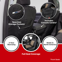 Covercraft 19-24 Chevrolet Traverse Endura PrecisionFit Second Row Seat Covers - Charcoal/Silver