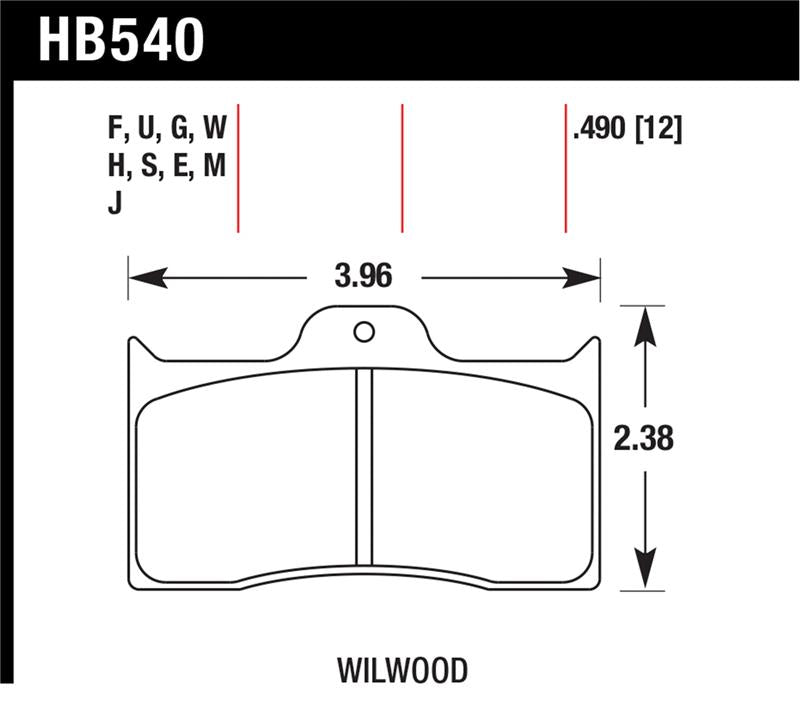 Hawk Performance Hawk Wilwood 7112 Caliper DTC-70 Brake Pads