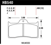 Hawk Performance Hawk Wilwood 7112 Caliper DTC-70 Brake Pads