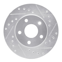 R1 Concepts R1 85-91 Buick SKYHAWK Front Right Drilled & Slotted Silver Brake Rotor