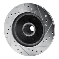 R1 Concepts R1 77-78 Buick Riviera Front Left Drilled & Slotted Silver Brake Rotor