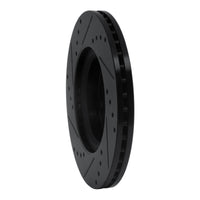 R1 Concepts R1 13-25 Nissan Altima Front Right Drilled & Slotted Black Brake Rotor