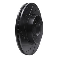 R1 Concepts R1 91-95 Volvo 780 Front Left Drilled & Slotted Black Brake Rotor