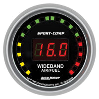 Autometer Sport-Comp 2-5/8in Wideband Air/Fuel Ratio Analog 8:1-18:1 AFR