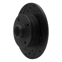 R1 Concepts R1 85-02 Volkswagen Cabrio Rear Left Drilled & Slotted Black Brake Rotor
