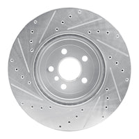 R1 Concepts R1 17-25 BMW 430I xDrive Front Right Drilled & Slotted Silver Brake Rotor