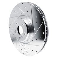 R1 Concepts R1 17-25 BMW M850i xDrive Gran Coupe Right Front Drilled & Slotted Silver Brake Rotor