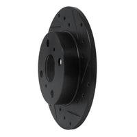 R1 Concepts R1 85-86 Toyota MR2 Rear Right Drilled & Slotted Black Brake Rotor
