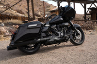 Vance and Hines Vance & Hines 17-23 Harley Touring Models Blackbird 450 Slip-Ons - Black Contrast Finish End Caps