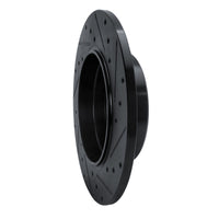 R1 Concepts R1 91-99 Mercedes-Benz 300SE Rear Left Drilled & Slotted Black Brake Rotor