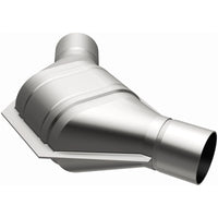 MagnaFlow Universal Catalytic Converter 2.25 inch Angled O/O PC2 Front