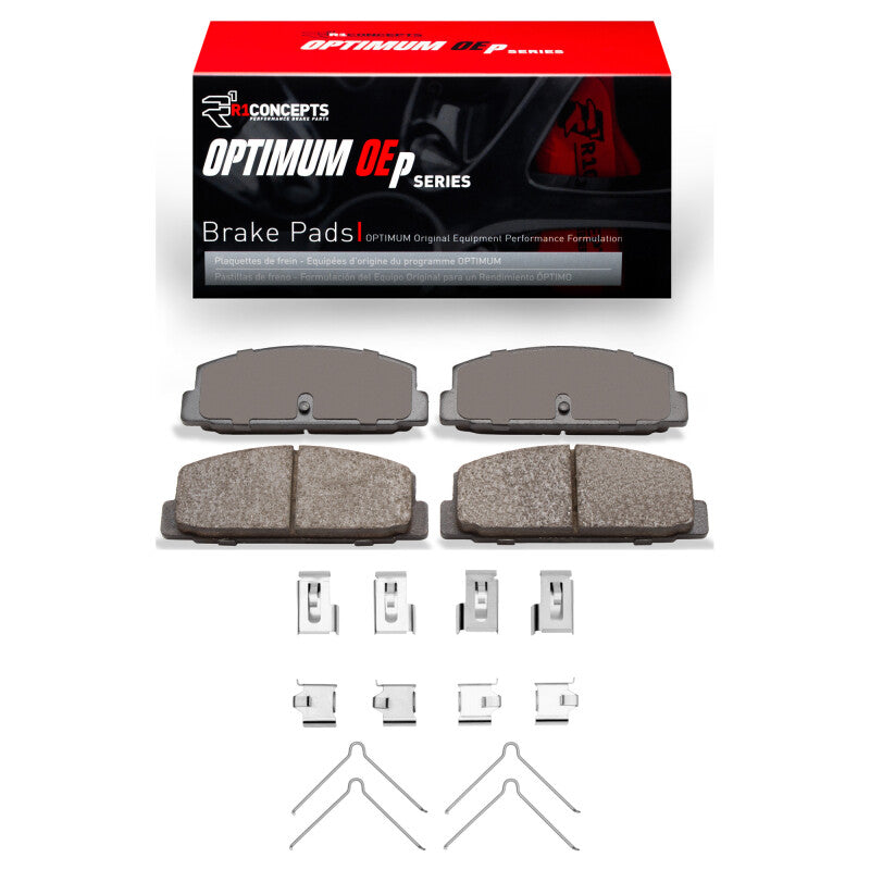 R1 Concepts R1 84-05 Mazda 6 Rear Optimum OE Pads & Hardware Kit