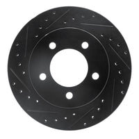R1 Concepts R1 97-02 Ford Expedition Front Left Drilled & Slotted Black Brake Rotor
