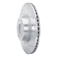 R1 Concepts R1 20-25 Tesla Model Y Front Right Drilled & Slotted Silver Brake Rotor