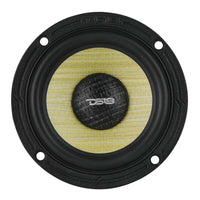 DS18 Dlx Qlty 6.5in+3.5in+2.2in 3-Way 180 Watt RMS 4 ohm Ylw Straw + Composite Foam Cone Neodymium