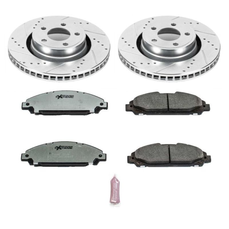 PowerStop Power Stop 15-19 Ford Mustang Front Z26 Street Warrior Brake Kit
