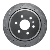 R1 Concepts R1 15-20 Chevrolet Colorado Rear Left Drilled & Slotted Silver Brake Rotor