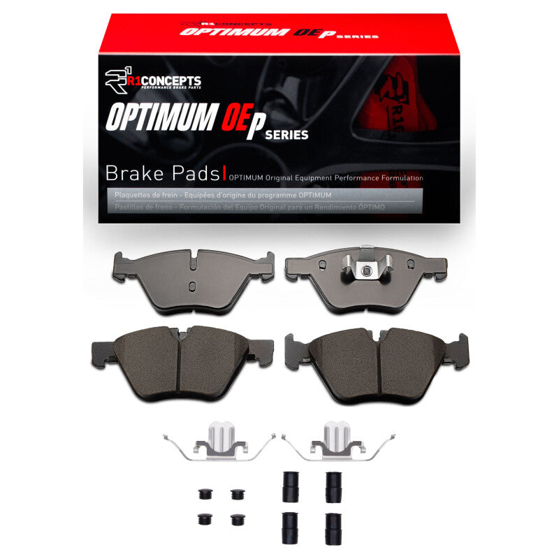 R1 Concepts R1 12-13 BMW 125i (Mexico) Front Optimum OE Pads & Hardware Kit