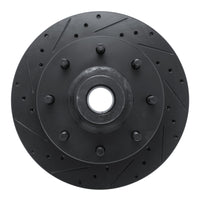R1 Concepts R1 78-81 Dodge B300 Van (71-74) / B300 (75-80) Front Left Drilled & Slotted Black Brake Rotor