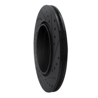 R1 Concepts R1 92-99 Mercedes-Benz S420 Rear Left Drilled & Slotted Black Brake Rotor